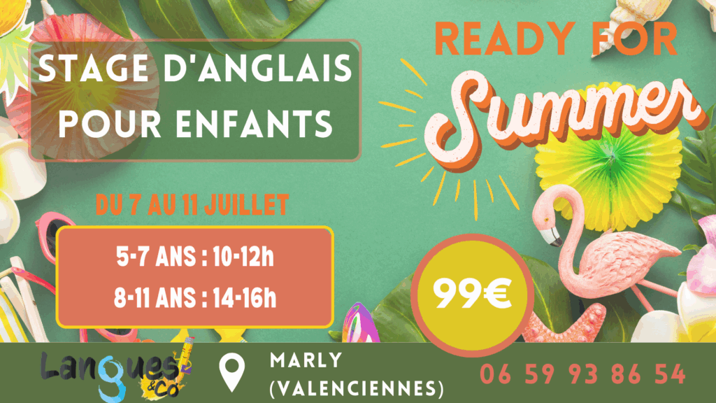 stage anglais pour enfants valenciennes